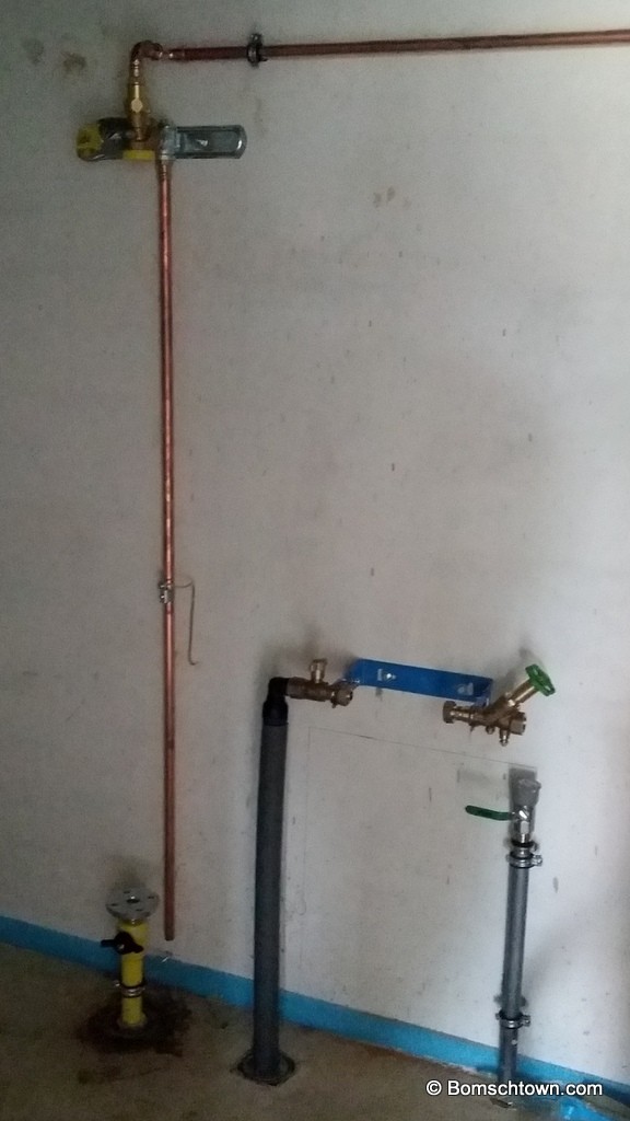 Gasanschlussrohr im HWR