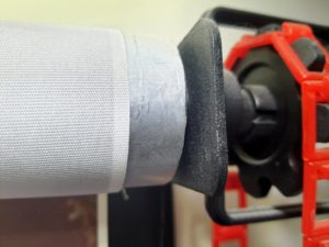 Leinwand auf Aluminiumstange